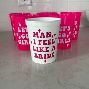 Set of 6 Bachelorette Cups
